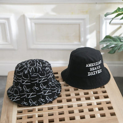 Children Summer Hat Double Sided Sun Caps For Boys And Girls Letter Printing Fisherman In Modern New Design
