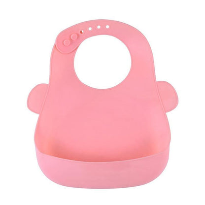 Bibs Waterproof Silicone Feeding Baby Saliva Towel Newborn Cartoon Aprons Baby Bibs Adjustable