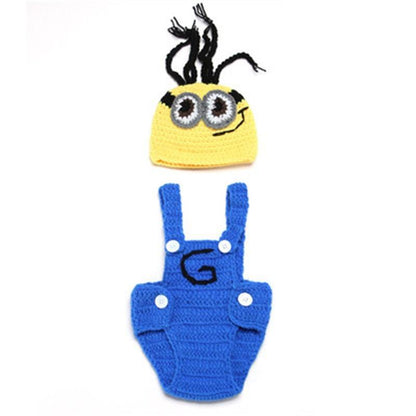 Modern Baby Cap Deer Design Handmade Crochet Deer Costume Set Knitted Hats And Toy For Girls and Boys Kids