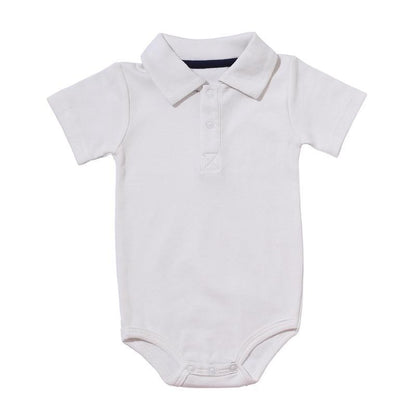 Summer Baby Boy/Girl Turn-down Collar Rompers Infant Newborn Cotton Clothes Jumpsuit