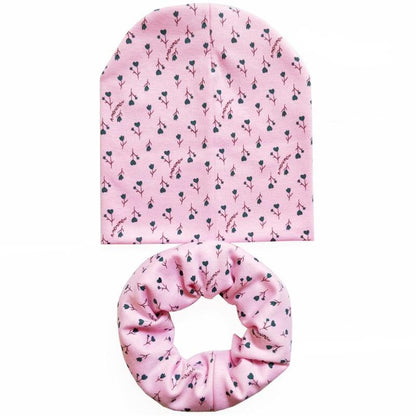 Modern Cartoon Cotton Baby Hat Winter Baby Girls Hat Newborn Boys Hats Kids Cap Scarf Set Children Beanies For Kids With Scarf