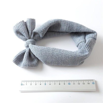 Modern Headbands Knitted Newborn Baby Bows Head Warm Headband Infant Toddler Hair Bow for Girls  Kids