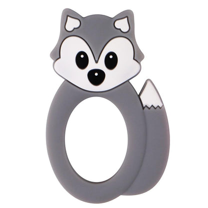 Baby Silicone Teethers BPA Free Teething Toy Animal Dog Koala Owl Elephant Baby Ring Teether Silicone Beads For Kids and Baby