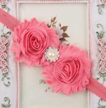 Handmade Flower Newborn Headwear Head Wrap Band Hairband Gift Toddlers For Baby Girls