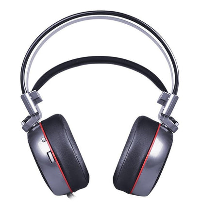 STEVVEX N43 Stereo Gaming Headset 7.1 Virtual Surround Bass Gaming Earphone Headphone with Mic LED Light for Computer PC Gamer (N43)
