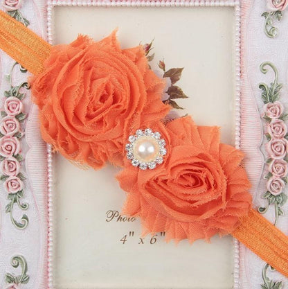 Handmade Flower Newborn Headwear Head Wrap Band Hairband Gift Toddlers For Baby Girls