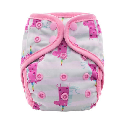 Newborn Pocket Diaper Cloth Diapers Bamboo Charcoal Inner Waterproof PUL Outer Double Gussets Nappies for Baby