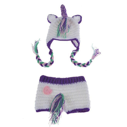 Modern Baby Cap Deer Design Handmade Crochet Deer Costume Set Knitted Hats And Toy For Girls and Boys Kids