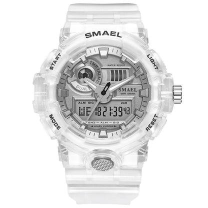 Sport Digital Watch for Men and Woman With Luminous Dual Time Waterproof 5 Bar Modern Men's Military Wristwatch WIth Night Mode