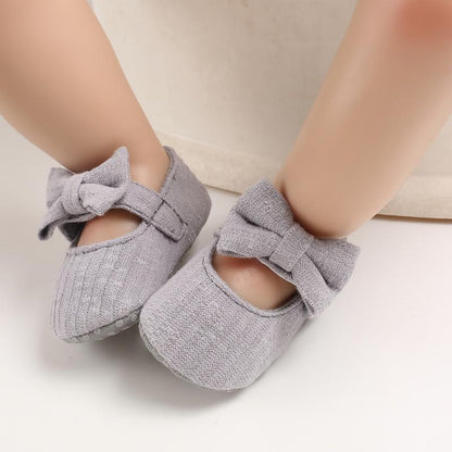 Baby Girls First Walkers Bow Knot Solid Soft Shoe Footwear For Baby Girl Breathable Shoes