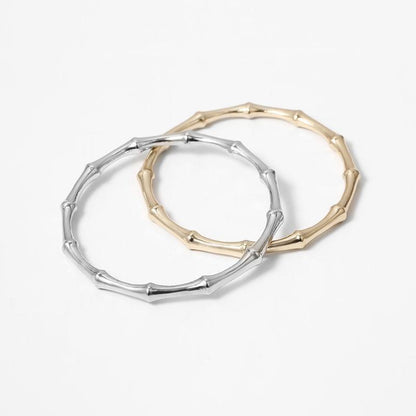 Luxury Modern New Gold Color Metal Chain Link Creative Bamboo Bracelet Bangle 2020 New Fashion Punk Bangle Bracelet Women Set