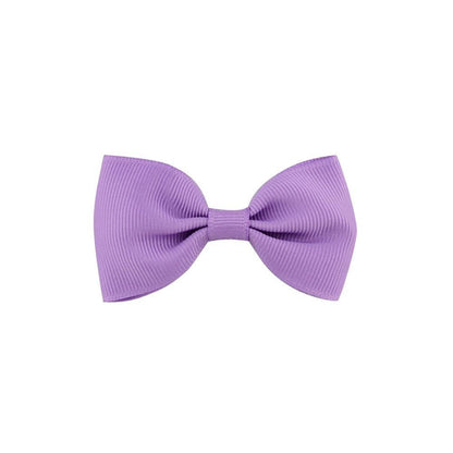Colorful Mini Bow Tie Hair Clip Small Sweet Solid Ribbon Bow Safety Hair Clips Hairpins Baby Girl Hair Accessories