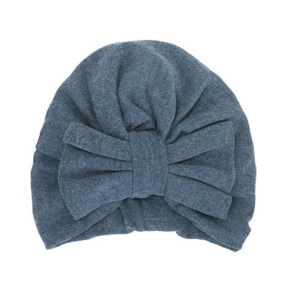 Modern Trend Stylish Baby Hat for Girls Big Bow Turban Baby Cap Accessories In Great Design