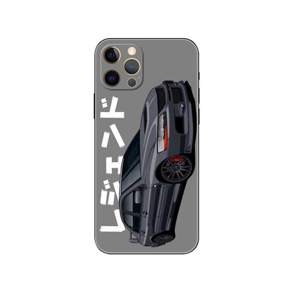 Black Phone Case Mask  for iphone 5 5s se 2020 6 6s 7 8 plus x 10 XR XS 11 12 mini pro MAX Back Cover Sports Car Transparent Phone Case Silicone Back Cover For iPhone