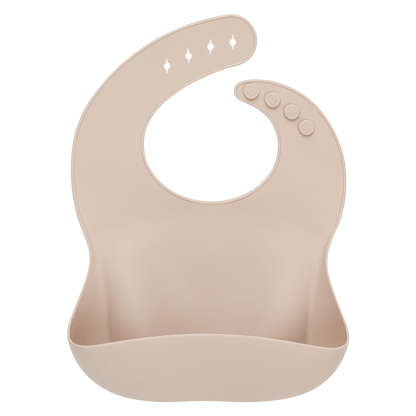 Solid Silicone Bibs Baby Feeding Saliva Towel Waterproof Soft Cloths Bandana Lightweight Infant Bibs