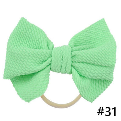 Headband Bow Girl Headbands Nylon Elastic Hair Accessories Photography Props For Baby Girls In Elegant Design