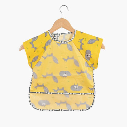 Baby Bibs Cotton Cartoon Children Accessories Short Sleeve Eco Friendly Waterproof Washable Clothing Bib for Kids
