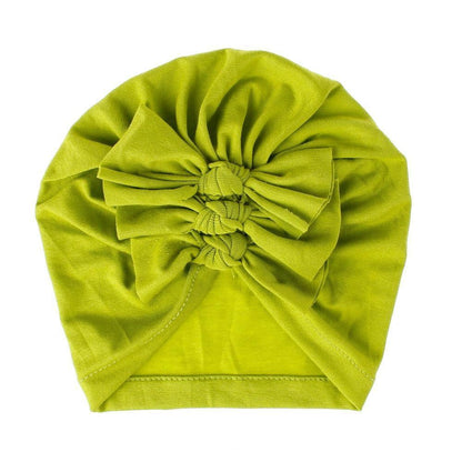 Modern Handamde Toddler Baby Boys& Girls Turban Head Wrap Beanie Cotton Hat Solid Cap Headband For Kids