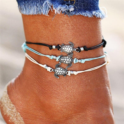 Handmade Vintage Retro Ankle Bracelet For Women In Modern Design With Metal Turtle Shaped Bracelet For Leg