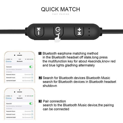 Luxury Modern New 5.0 Bluetooth Earphone Sports Neckband Magnetic Wireless earphones Stereo Earbuds Music Metal Headphones With Mic For All Phones