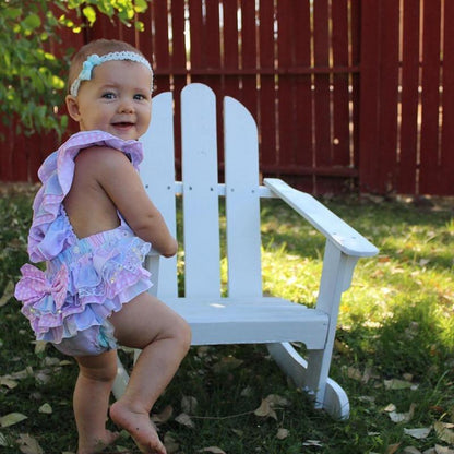 Colorful Sleeveless Newborn Baby Girls Floral Tutu Romper Bowknot Backcross Jumpsuit Sunsuit Clothes For Summer