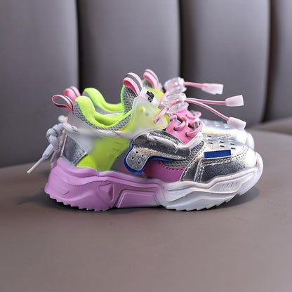 Baby Girls Boys Casual Shoes Soft Bottom Non-slip Breathable Outdoor Fashion Kids Sneakers Children Sports Shoes