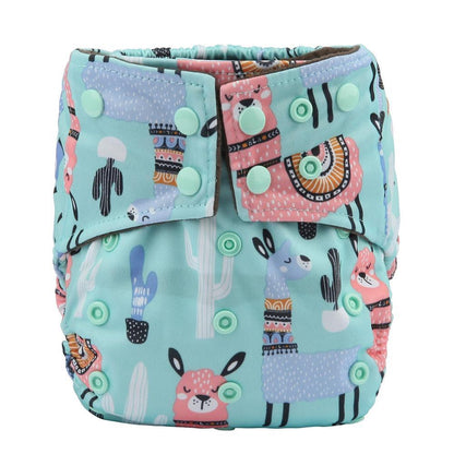 Luxury Charcoal Bamboo Baby Cloth Diaper Nappy Washable Reusable Double Gusset Square Tabs Nappies for Baby and Kids