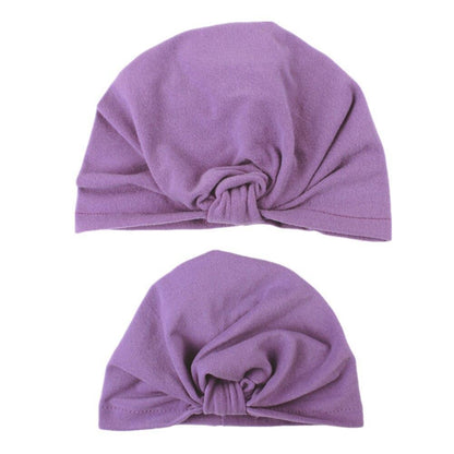 Modern popular Mother and Daughter Turban Headband Set Girls Headwear Mother and Baby Turban Headbands Set Lovely Knot Beanie Baby Hair Accessories