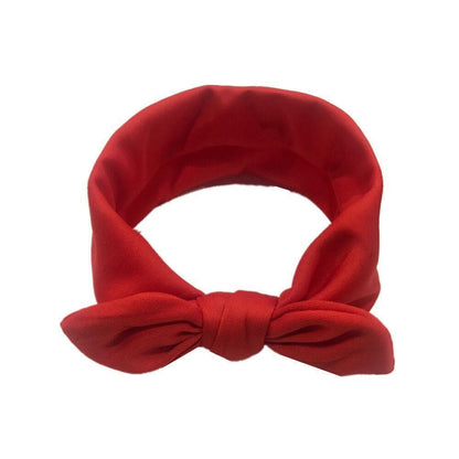 Baby Solid Bowknot Hairband Cute Soft Head Elastic Headband Princess Cute Headband Headwear Hair Accessories For Girls