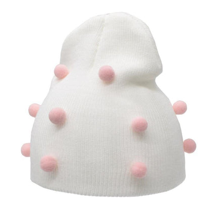 Baby Winter Autumn Warm Knit Hat For Girls Boys Solid Color For Baby and Kids