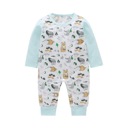 Baby Clothes Boys Girls Romper Floral Dinosaur Car Printed Long Sleeve Cotton Romper Kids Jumpsuit Playsuit For Kids