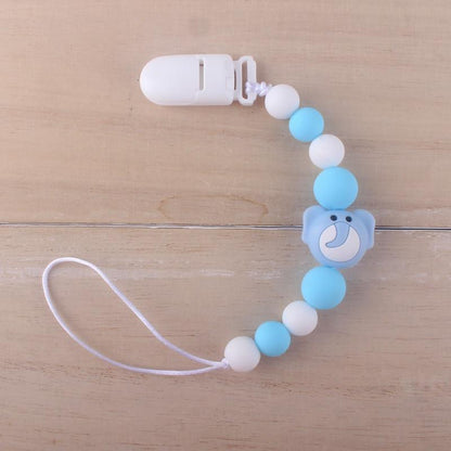 Handmade Animal Pendant Pacifier Clips Chain Nipple Holder for Infant Baby Pacifier
