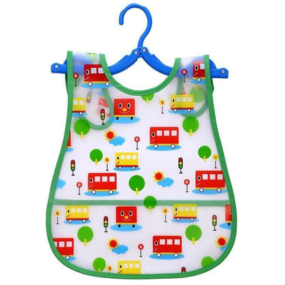 Modern Interesting Cartoon Adjustable Baby Bibs Waterproof Lunch Feeding Bibs Baby Cartoon Feeding Cloth Children Bib For Kids