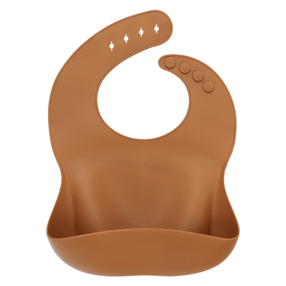 Solid Silicone Bibs Baby Feeding Saliva Towel Waterproof Soft Cloths Bandana Lightweight Infant Bibs