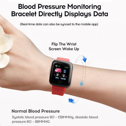 Modern NEW Smart Watch With Heart Rate Blood Pressure and Sports Wristband for Android Sistems