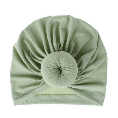 Trend New Mother & Baby Hat Soft Cotton Turban Hat Baby Elastic Toddler Infant Cap For Girls and Women