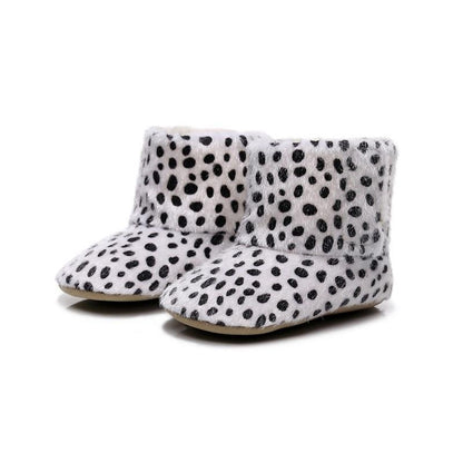 Cute Baby Infants Shoes Dot Knitting Boots Casual Non-slip Soft Soled Walking Shoes