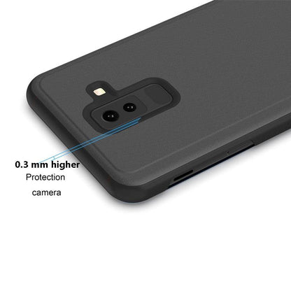 Smart Flip Phone Case For iPhone X XR XS 5 5S SE 7 8 6 6S Plus 11 12 13 Mini Pro Max 2020 Mirror Window Standing Holder Cover  Mirror Screen Smart Plating Case 360 Full Body Ultra Thin Intelligent Protective Case