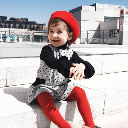 Modern Art Baby Hat for Girls Candy Beret Hat Kids Caps for Girls In elegant caps