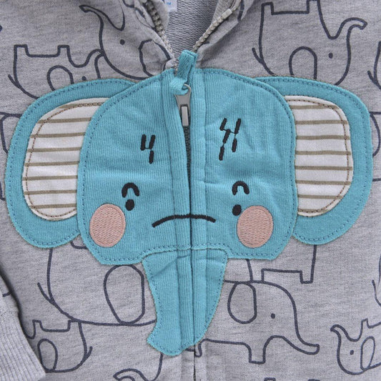 Luxury Printed New Trend Newborn Baby Hooded  Cotton Sweater For Baby Girl/boys In Elegant Modern Luxury Style With Unicorn