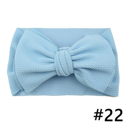 Baby Girls Headband Big Bow Hair Band Kids Adjustable Head Wrap Turban Infant Hair Accessories