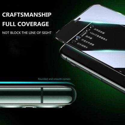 3Pcs Dust Net Protective Glass For iPhone 13 12 11 Pro XS Max XR 12 Mini Full Cover Protector Tempered Glass on iphone 13 14 Pro  Soft Flexible Ceramic Film Screen Protector Compatible with iPhone