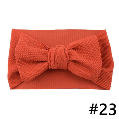 Baby Girls Headband Big Bow Hair Band Kids Adjustable Head Wrap Turban Infant Hair Accessories