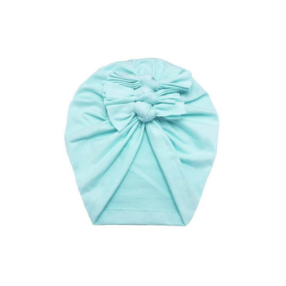 Luxury Modern Baby Headband Hat Bowknot Print Cotton Stretchy Turban Headband Infant Head Wrap Beanie Hat  For Babies and Kids