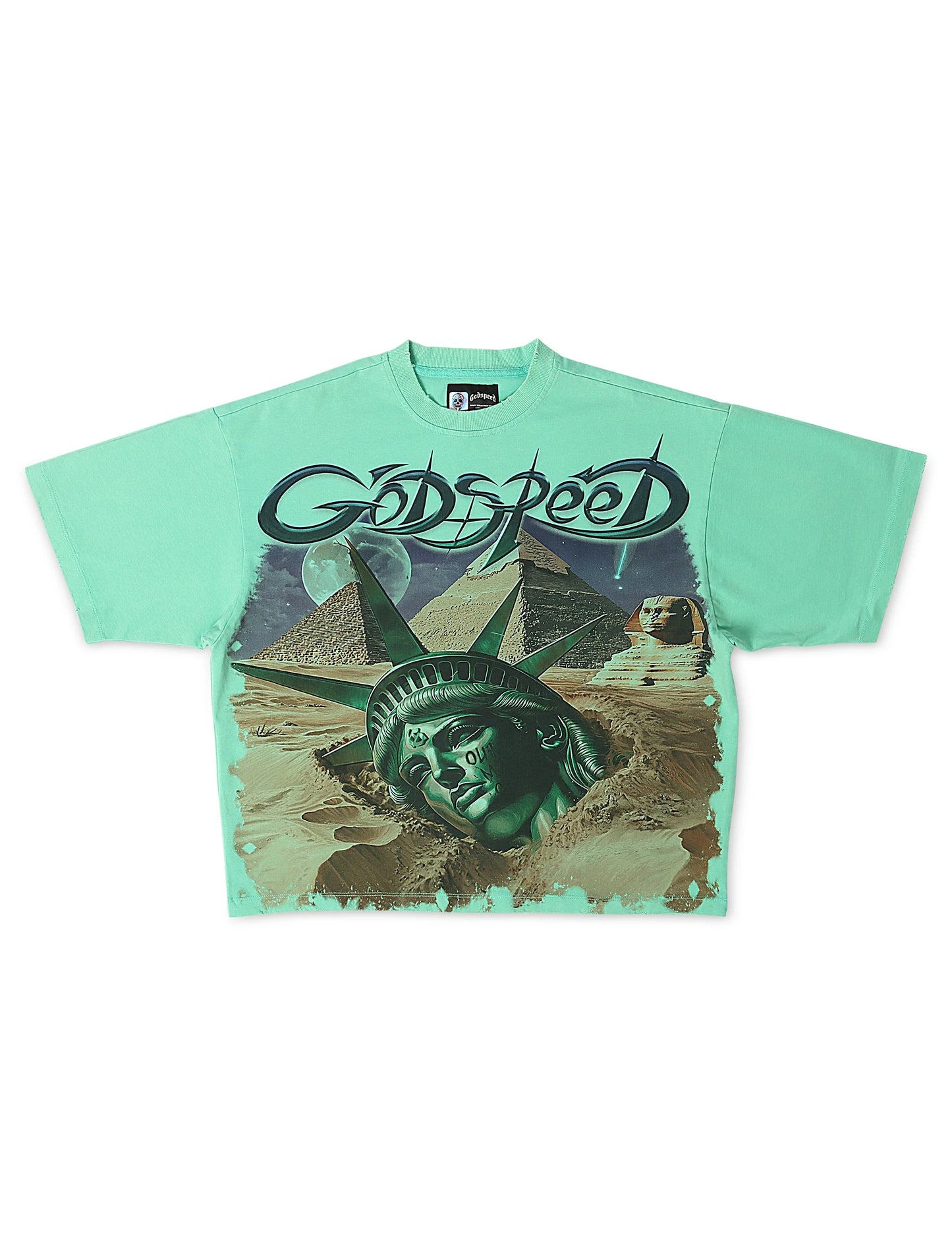 Godspeed Mother Cairo Boxy Fit Tee - Teal