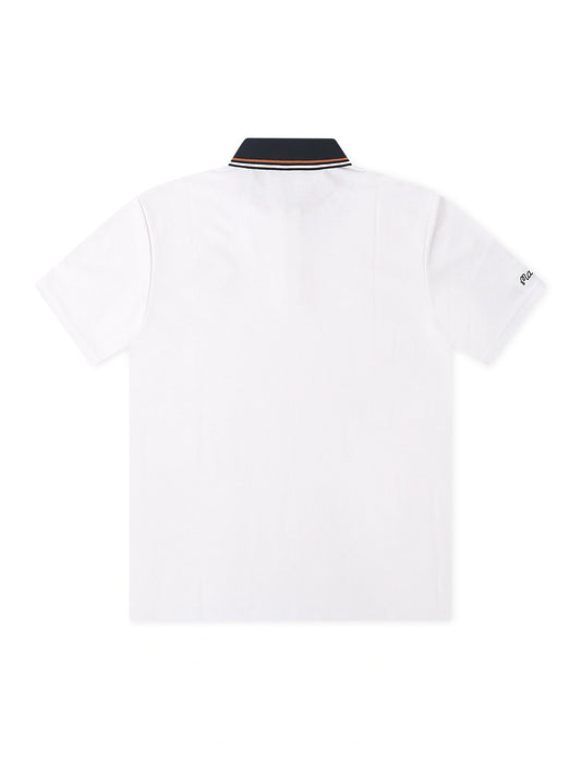 Malbon Fairway Oakwood Polo - White