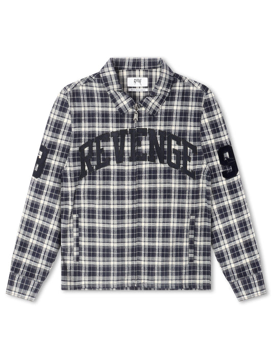 Revenge Valkyrie Embroidered Flannel - Navy