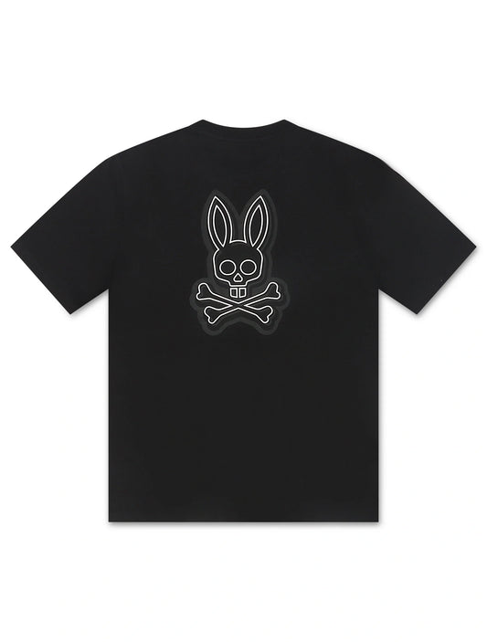 Psycho Bunny Sydney Back Graphic Tee - Black