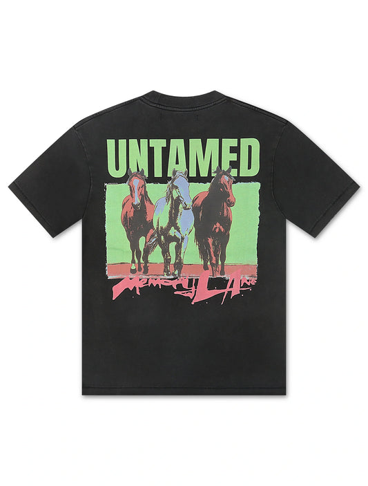 Memory Lane Untamed Tee - Vintage Black
