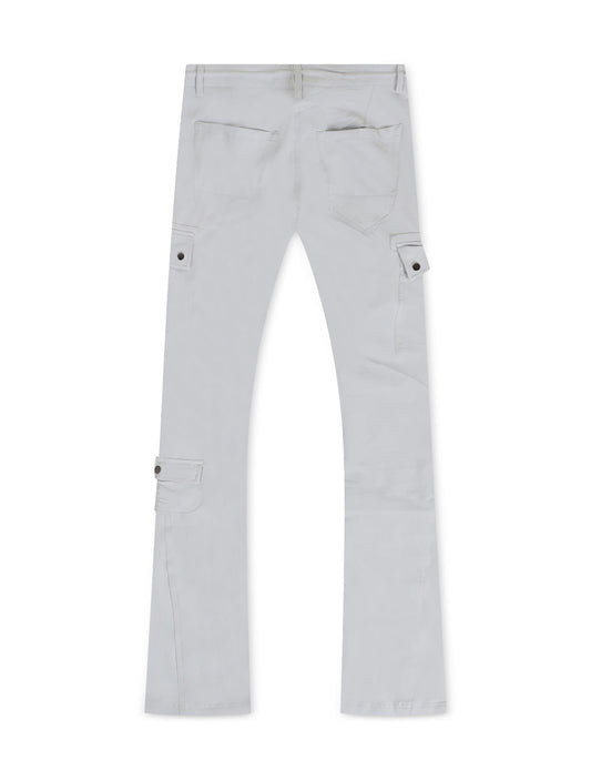 Jordan Craig Stacked Rodeo Polyester Cargo Pants - Grey